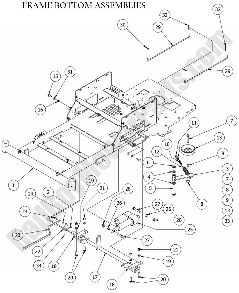 2014 ZT Elite - Bottom Frame Assembly